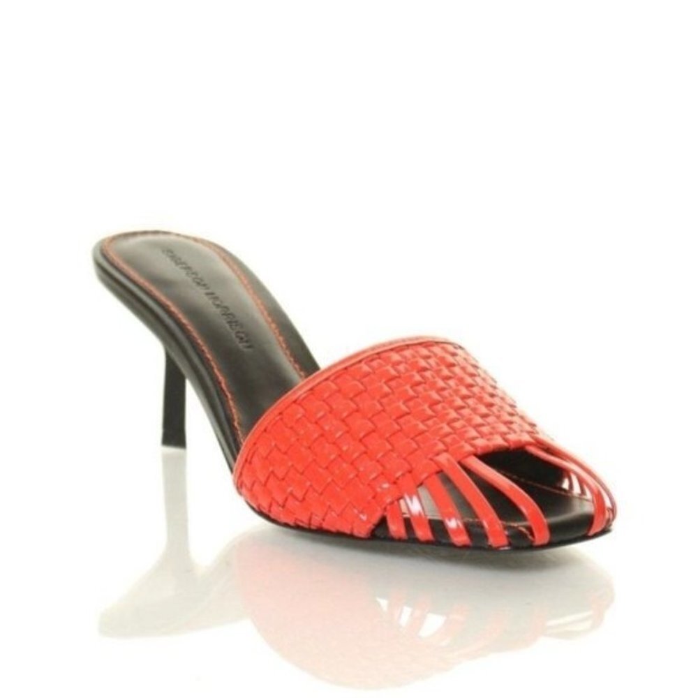 SIGERSON MORRISON Jara Specchio Mirror Sandal Heels Size 7